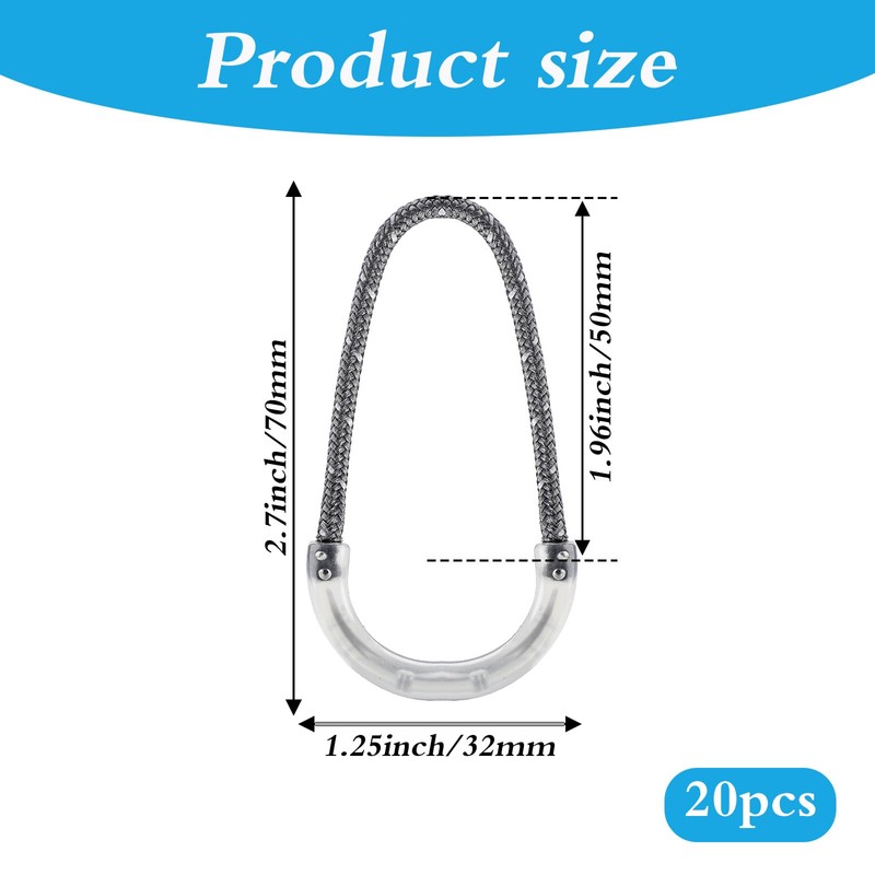 Glow in The Dark Zipper Pulls 20Pcs, Replacement Zipper Pulls,
