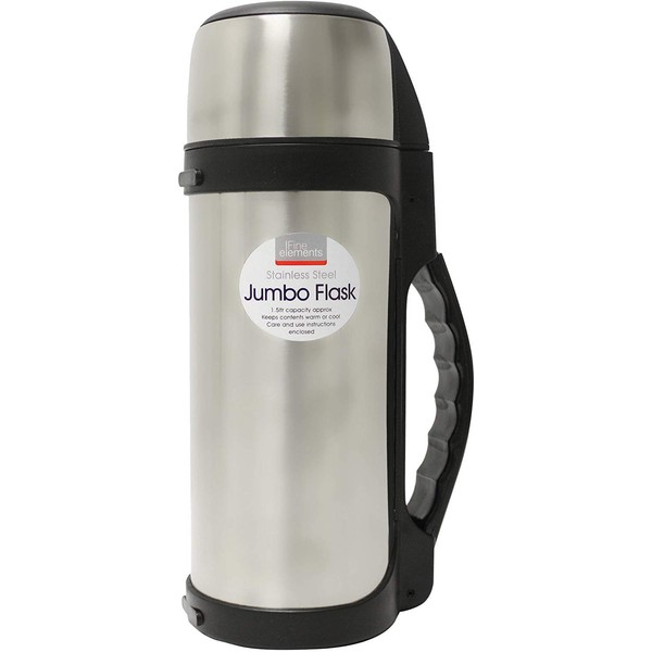 Fine Elements KF1013 1.5 Litre Jumbo Vacuum Flask Set Steel
