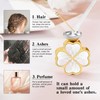 XIUDA Four Leaf Clover Urn Necklace for Ashes for Women