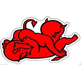 Devils 69 Helmet Stickers Bumper Sticker Laptop Sticker Helmet Sticker Tool Box Sticker