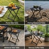 Lightweight Aluminum Folding Camping Table with Height 23.6 in