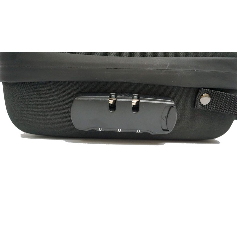 Kashmir Accessories Case Carbon Lining Storage Bag with Combination Lock,