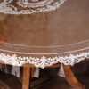 Artbloss Waterproof Clear Table Cover Protector Vinyl Round Table Cloth