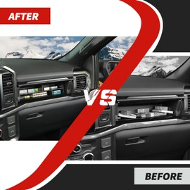 amayum Glove Box Organizers Co-pilot Storage Compartment Divider Interior Accessories Compatible with Ford F150 2021-2023