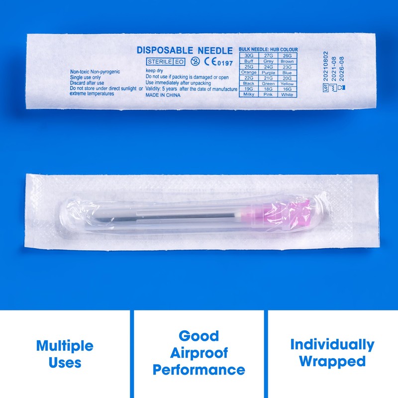 Meterbox 100 Pack 18 Ga 1.5 inch Disposable Needles with