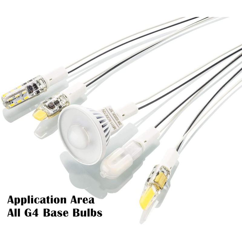 Quluxe G4 LED Bulb Socket Halogen Base Ceremic Lamp Holder