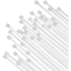 Cable Zip Ties Heavy Duty 8 Inch 100 Pack, Ultra Strong Plastic Wire Ties with 40lb Tensile Strength, Self-Locking UV Resistant Black Nylon Zip Ties for Indoor and Outdoor