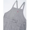 Edwin Hickory Apron with Front Ties and Side Pockets with