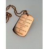 Generic 10 Ten Commandments double sided PRAYER RELIGION SOLID COPPER