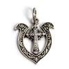 good vibrations Good Vibration Pendant Cross Cross Horseshoe Horseshoe, Silver