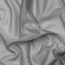Sport Mesh - Slightly Transparent Mesh Fabric - Quick Drying - as Lining for Clothing - Grey - Sold by the Metre