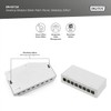 DIGITUS Desktop Modular Patch Panel Shielded 8 Port Light Grey