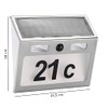 Gravidus LED Solar Stainless Steel House Number Light with Motion