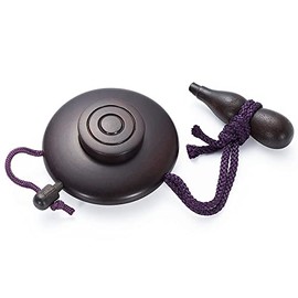 Takita Shoten Painted Incense Holder, Ebony Wood, Large (Diameter 2.0 inches (5 cm)), Convenient Portable Paint Incense Holder/Temple Tools [Takita Shoten Issued Certificate]