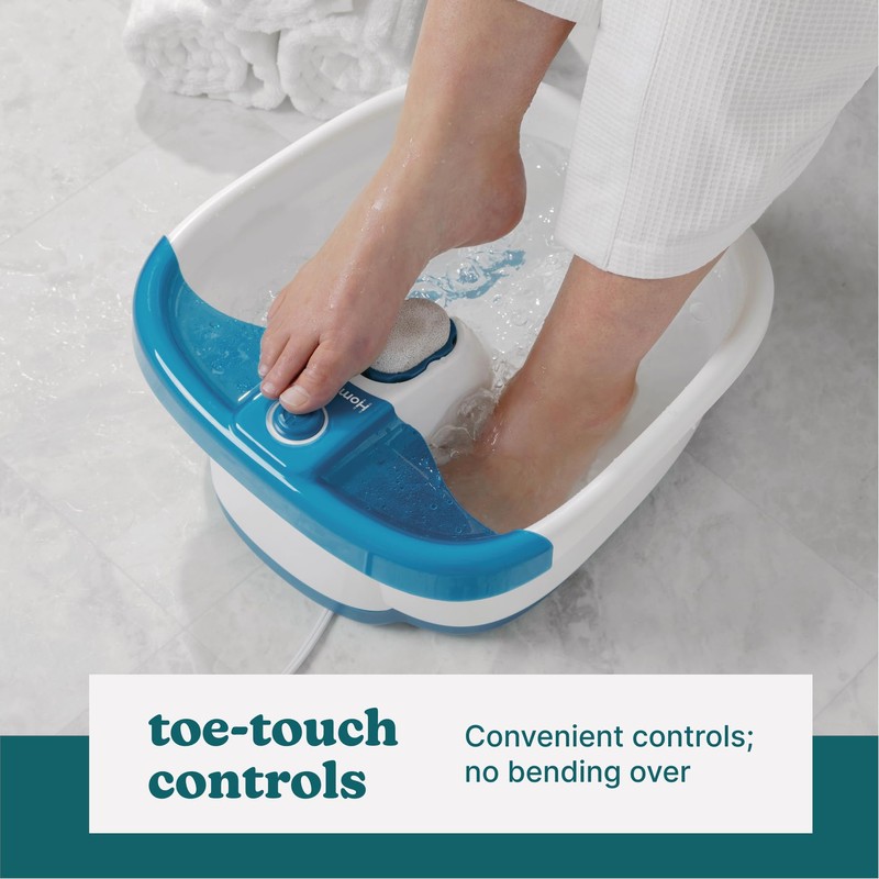 Homedics Bubble Mate Foot Spa, Toe Touch Controlled Foot Bath