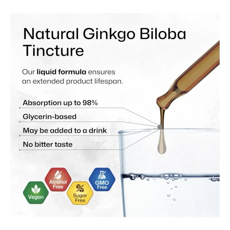 Gotas Premium Ginkgo Biloba Activa Tu Mente 60ml Americano