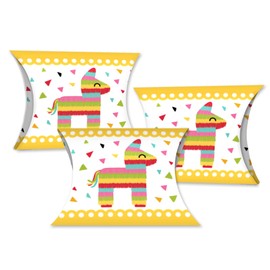 Big Dot of Happiness Let’s Fiesta - Favor Gift Boxes - Mexican Fiesta Petite Pillow Boxes - Set of 20