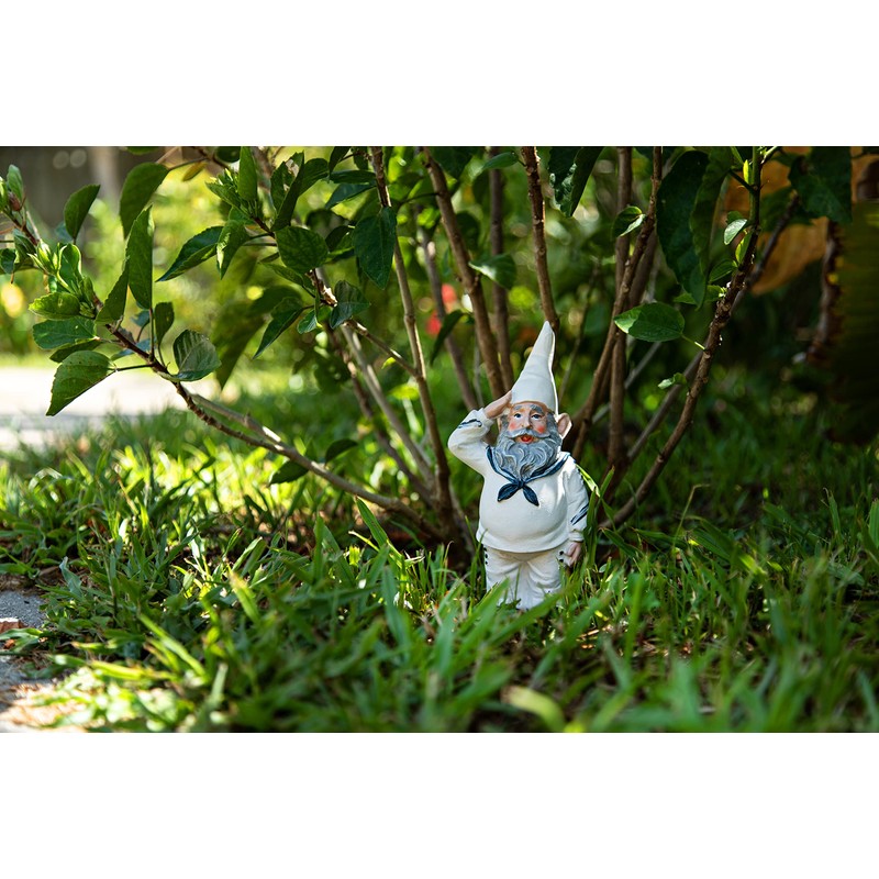 Zeckos 8-Inch Tall United States Navy Garden Gnome Statue, an