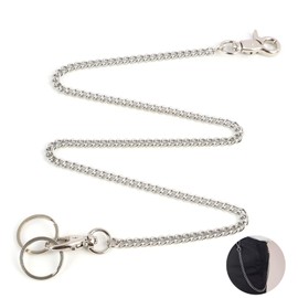 Aifrymne Keychain, Heavy Duty 16 Inch Pocket Keychain Wallet Chain with Lobster Clasp, Dual Keyrings for Jeans, Pants - Secure & Stylish Accessory for Keys, Wallets（40.5cm）