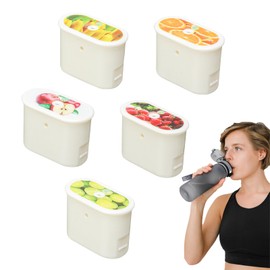 5 PCS Flavour Pods, Air Water Bottle Flavour Pods Scented, 0 Sugar 0 Calorie Fruity Air Flavor up Pod Compatible with Fychuo Air Water up Bottle Water Cup Scented Starter (Fruit)