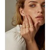 NECOCY Stack Gold Rings For Women Non Tarnish Trendy Dainty