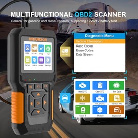Heavy Duty Truck Scanner,Full System Diesel Diagnostic Scan Tool and Code Reader for Cummings, Detroit,Freightliner,International,Paccar,Check Truck Engine and Car 2 in 1 Code Reader/OBD2 Scanner