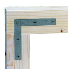 Corner Brackets Large Pack Sendzimir-Galvanised 120 x 120 x 20 mm / 12 STK.