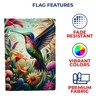 America Forever Artistic Hummingbird House Flag, 28 x 40 inch
