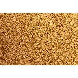 Aiva Yellow Mustard Seeds (5 LB) Bulk – Pungent & Aromatic, Whole Spice for Cooking, Pickling, and Seasoning, Gourmet Indian Spice.