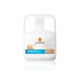 La Roche Posay Anthelios UVAIR Serum Sunscreen SPF50+ Medium, Tinted Serum Sunscreen with Hyaluronic Acid, Niacinamide & Vitamin E, High UVA/UVB Protection for All Skin Types, 50ml
