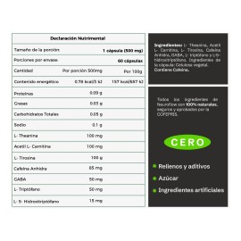 Nootrópico Natural | Flora Neuroflow | 60 Cápsulas Sabor Sin sabor