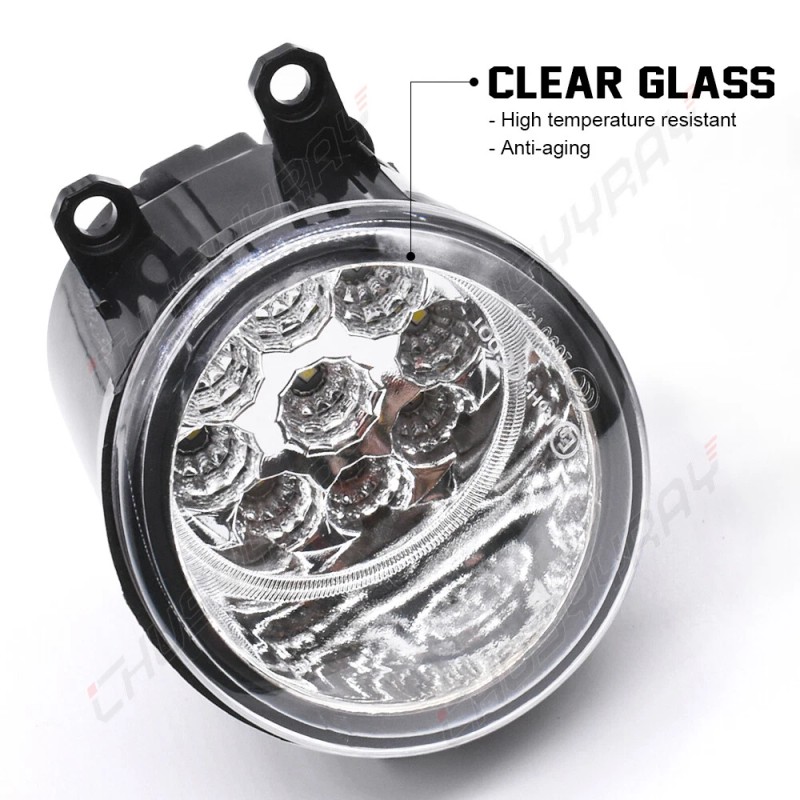 CHUSYYRAY Pair Fog Light Lamp Housing Assembly For 2010 2011-2014