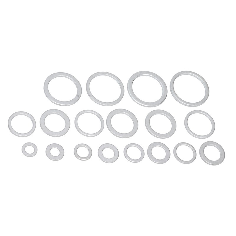 470Pcs Sealing Washer Aluminum Alloy Round Flat Washer Assortment Kit