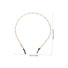 FRCOLOR 3pcs Elegant Headbands for Women Narrow Hair Accessories Versatile Faux Hairbands for Hairstyles and Occasions