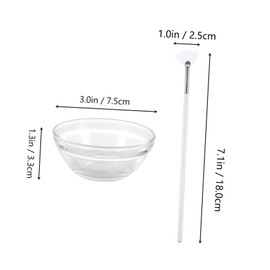 WOONEKY 1 Set Beauty Brush Set with Facial Mask Bowl Safe Applicator for DIY Face Masks Skin Friendly Tool for Home Salon Use