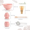 MatchAiA 6 Pcs Matcha Set - Ceramic Bowl with Spout,