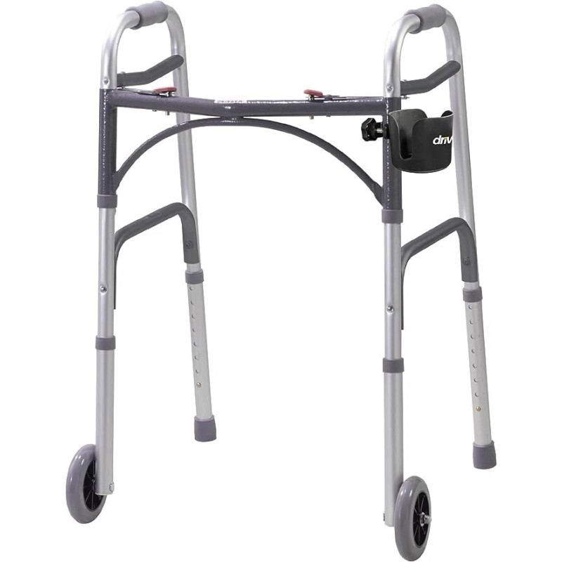 Drive Medical Clamp-On Cup Holder For Walker, Rollator, & Wheelchair,