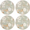 Creative Tops Duck Egg Floral Bird Cork-Back Premium Round Coasters,