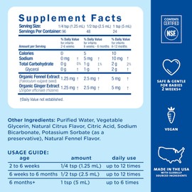 Mommy's Bliss Gripe Water Original, Infant Gas & Colic Relief, Gripe Water for Babies, Gentle & Safe, 2 Weeks+, 4 Fl Oz (Pack of 1)