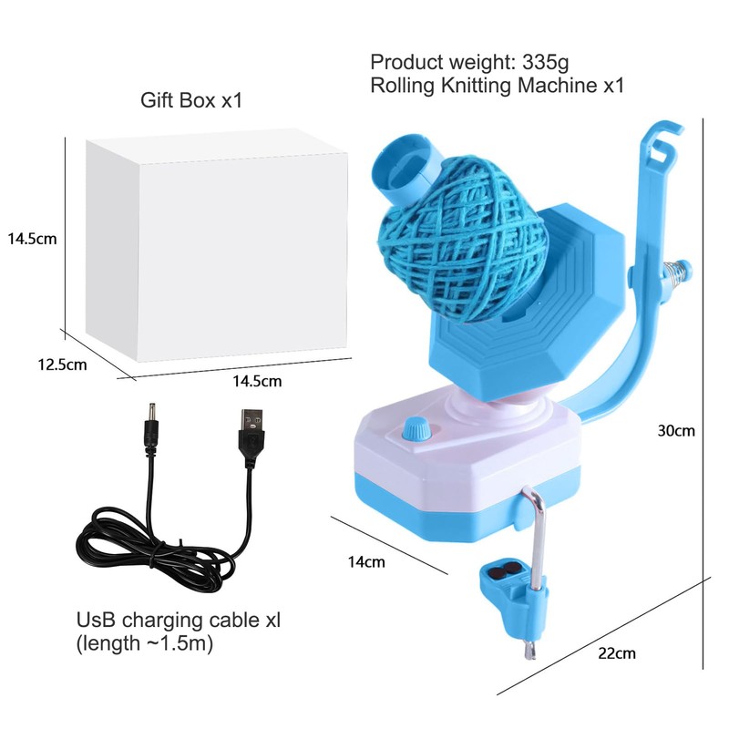 Electric Wool Winder - Automatic Yarn Winder, Wool Unwinder, Ball
