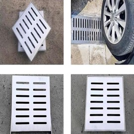 WUXIANCILANG Drain Grate Covers Outdoor Large; Outdoor Drain Cover; Stainless Steel Drain Grate for Catch Basin（10 Sizes to Choose from）