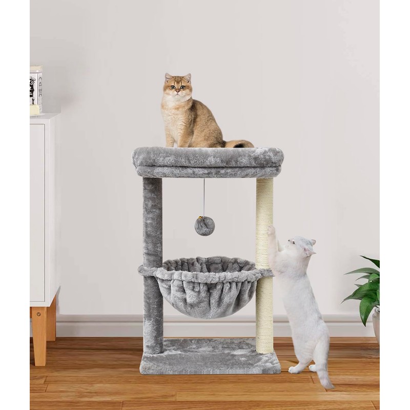 SYANDLVY Small Cat Tree for Indoor Cats, Activity Cat Tower