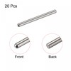 uxcell Dowel Pins 304 Stainless Steel Round Head Flat Beveled