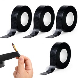 XINFAQAQ Self-Welding Insulation Tape 4.5 m 19 x 0.8 mm Soldering Tape Waterproof Tape Vulcanising Tape for Hose for Insulating and Sealing Cables and for Emergency Repairs (Pack of 4)