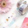 World Craft Jelly KCT20-014 Masking Tape, Sparkly Clear Tape, Rainbow