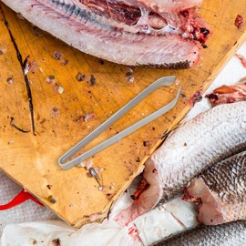 Helen's Asian Kitchen Universal Kitchen Tweezers, 4.75-Inches, Stainless Steel