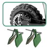 Create idea 2 Pairs Ceramic Brake Pads Replacement Compatible with