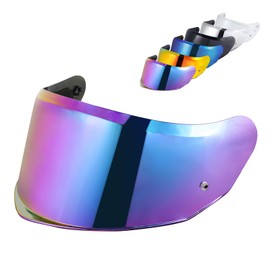 Stream II Helmet Visor Face Shield For Stream II Motorcycle Helmet Visor Replacement (Rainbow)