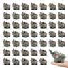 OZLMC 50 Pcs Mini Elephant Figurines for Fairy Gardens,Miniature Landscapes,Small