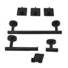 Bathroom Stainless Steel Towel Rack 7 Piece Set Rustproof Colorfast